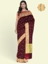 Banarasi Libaas Red Banarasi Organza Silk Saree - Image 11