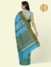 Banarasi Libaas Bluish Cyan Pure Tissue Silk Saree - Image 5