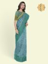 Banarasi Libaas Bluish Cyan Pure Banarasi Silk Saree - Image 13